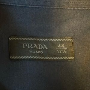 Navy blue PRADA dress shirt